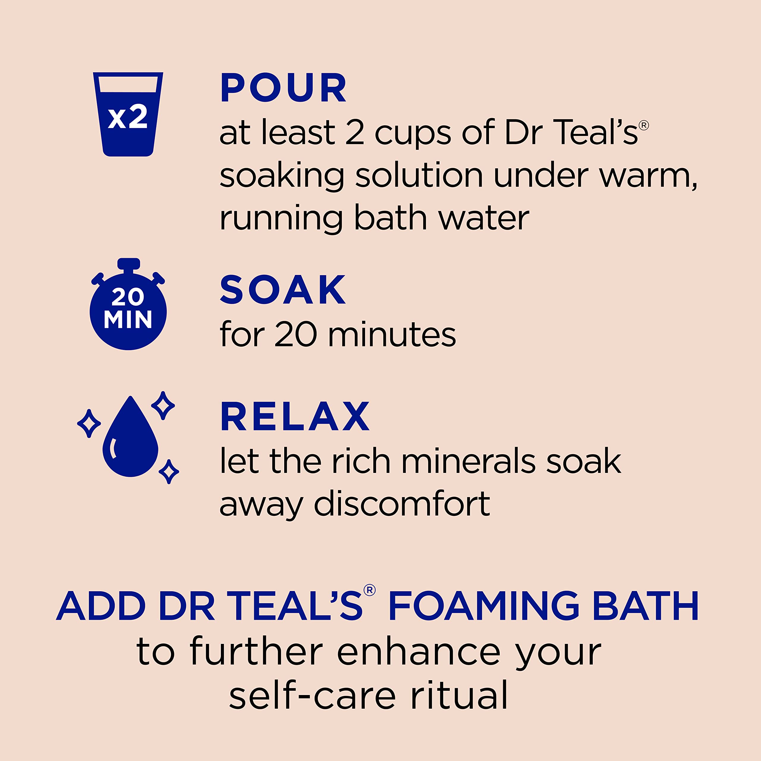 Dr Teal's Pure Epsom Salt, Soothe & Comfort with Oat Milk & Argan Oil, 3lbs